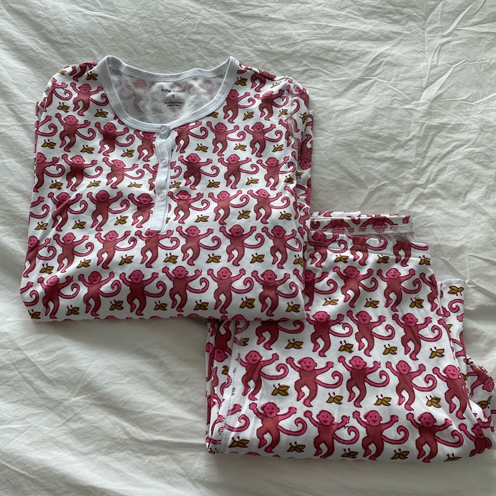 roller rabbit monkey pajamas
